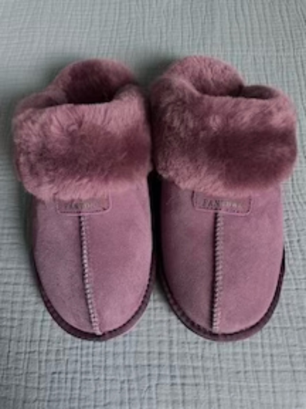 FANTURE Genuine Australian Sheepskin Slipper Plum 10 US (Women's)/41 EU NWOB